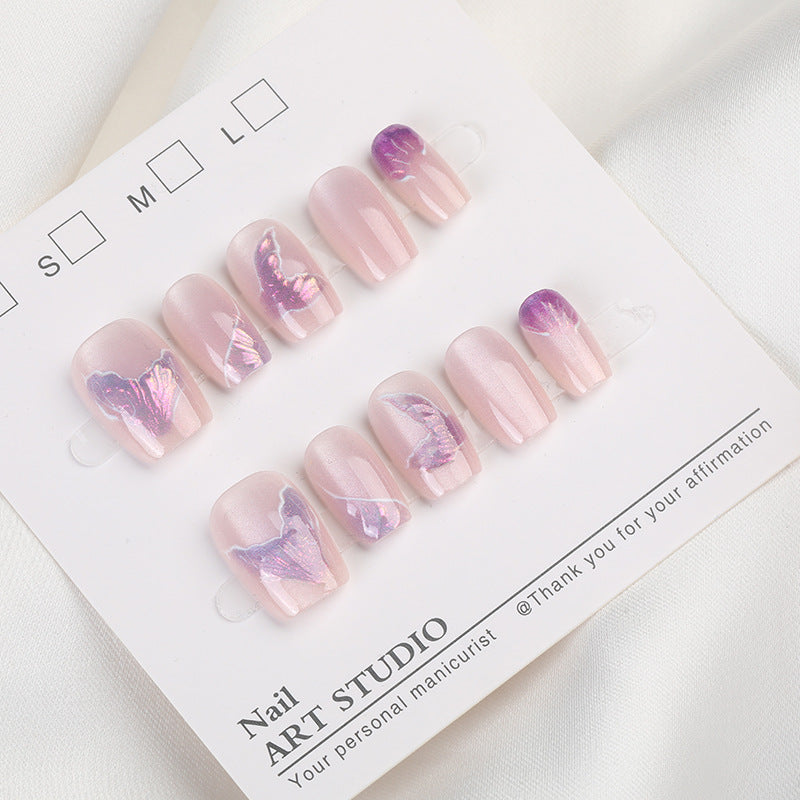 Butterfly Pattern Press-On Nail Set Stornfield