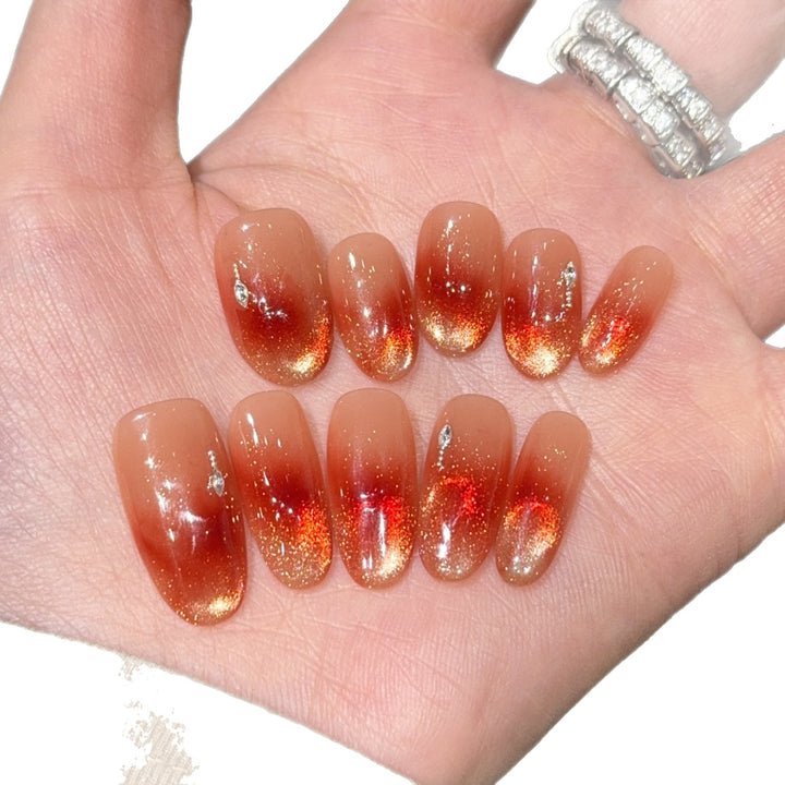 High-quality artificial nails with ombre effect Stornfield