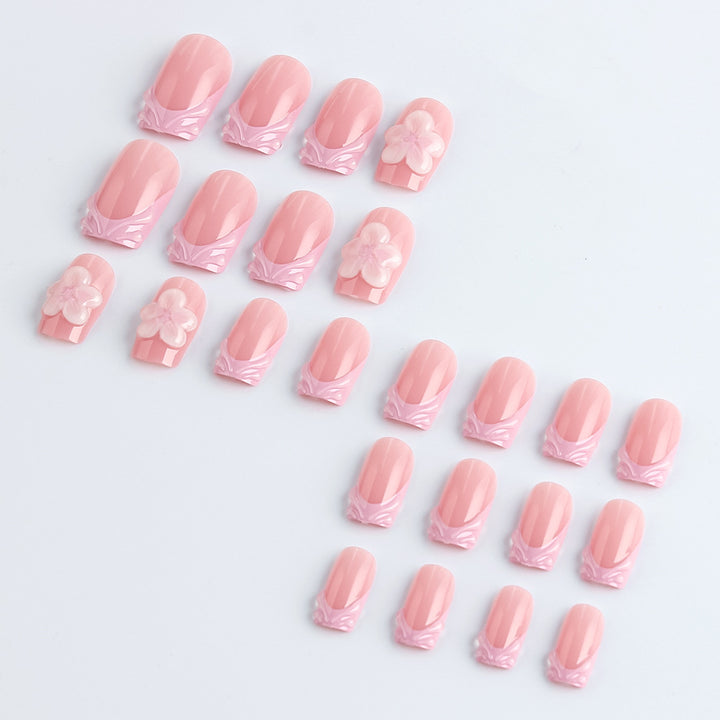 Elegant Floral Luxury Press-On Nails Stornfield