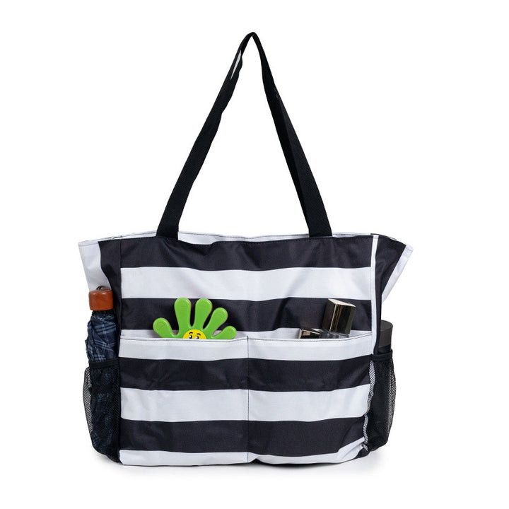 Spacious beach bag with practical outer pockets Stornfield
