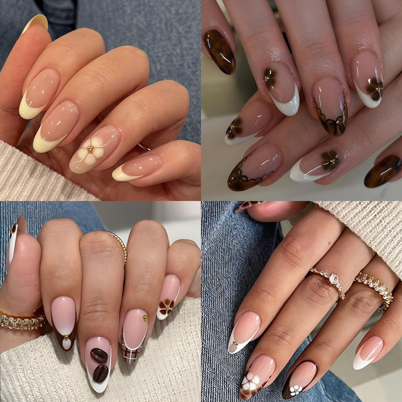 Artificial nail set with creative flower and animal designs Stornfield