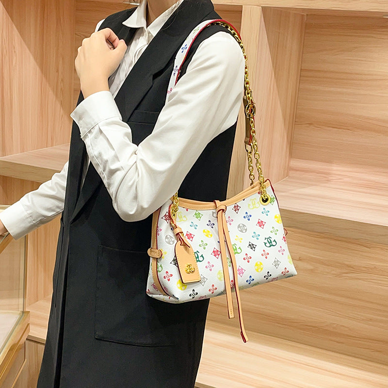 Trendy Designer Mini Handbag with Chain Accents