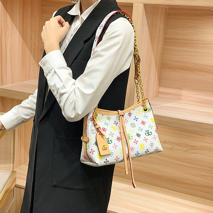 Trendy Designer Mini Handbag with Chain Accents