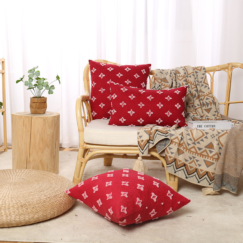 Artistically Embroidered Cushion