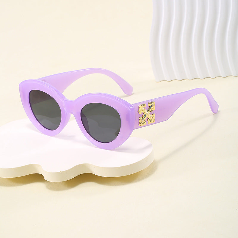 Women's Cat-Eye Sunglasses with Luxurious Accents and Sturdy Plastic Frame Stornfield