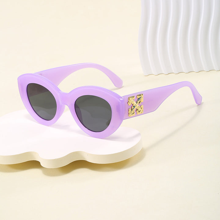 Women's Cat-Eye Sunglasses with Luxurious Accents and Sturdy Plastic Frame Stornfield