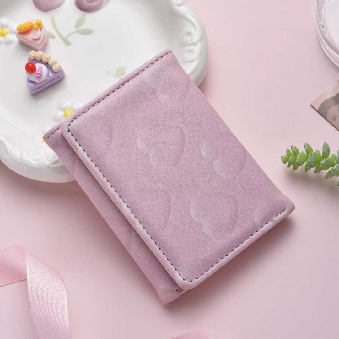 Cute Heart-Pattern Cardholder