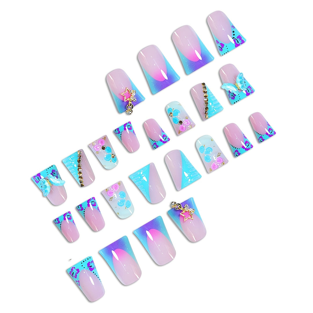 Artistic Butterfly Nail Enhancements Stornfield