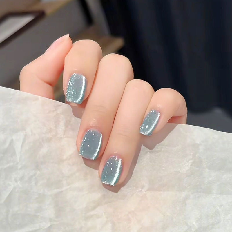 Elegant French Tip Press-On Nail Set Stornfield