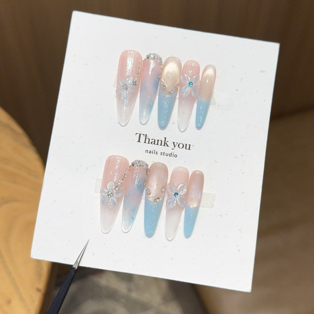 Elegant Artificial Nail Tips Set Stornfield