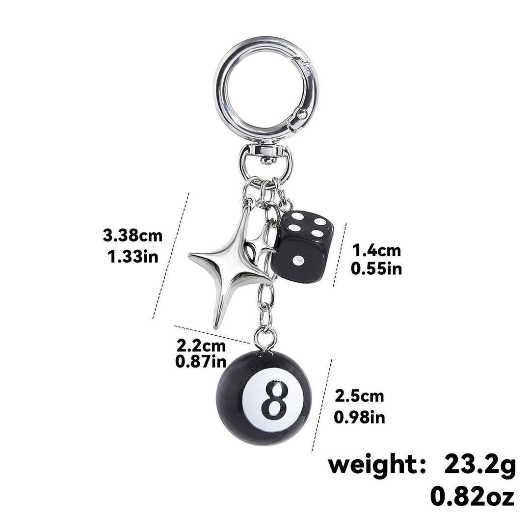 Keychain with Colorful Dice Stornfield
