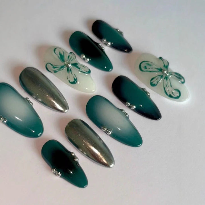 Artistic Press-On Nail Art Set Stornfield