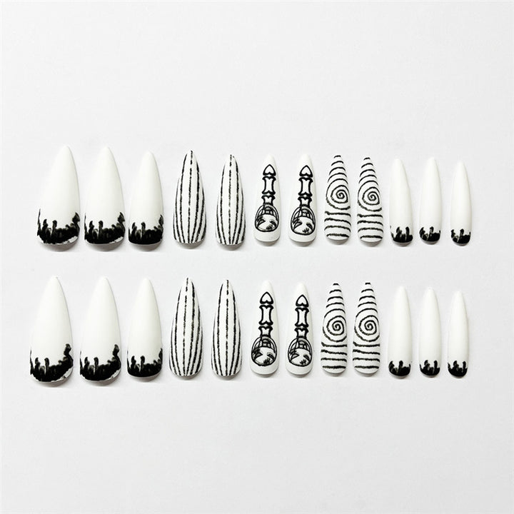 Artistic Thematic Press-On Nail Enhancements Stornfield
