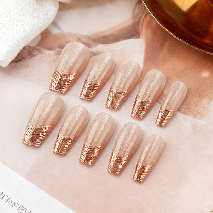 Glamorous Sculpted Press-On Nails Stornfield