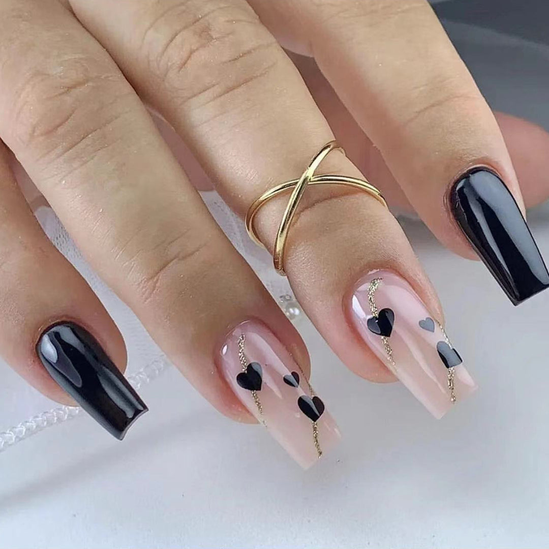 Creative Nail Tips with Heart Motifs Stornfield