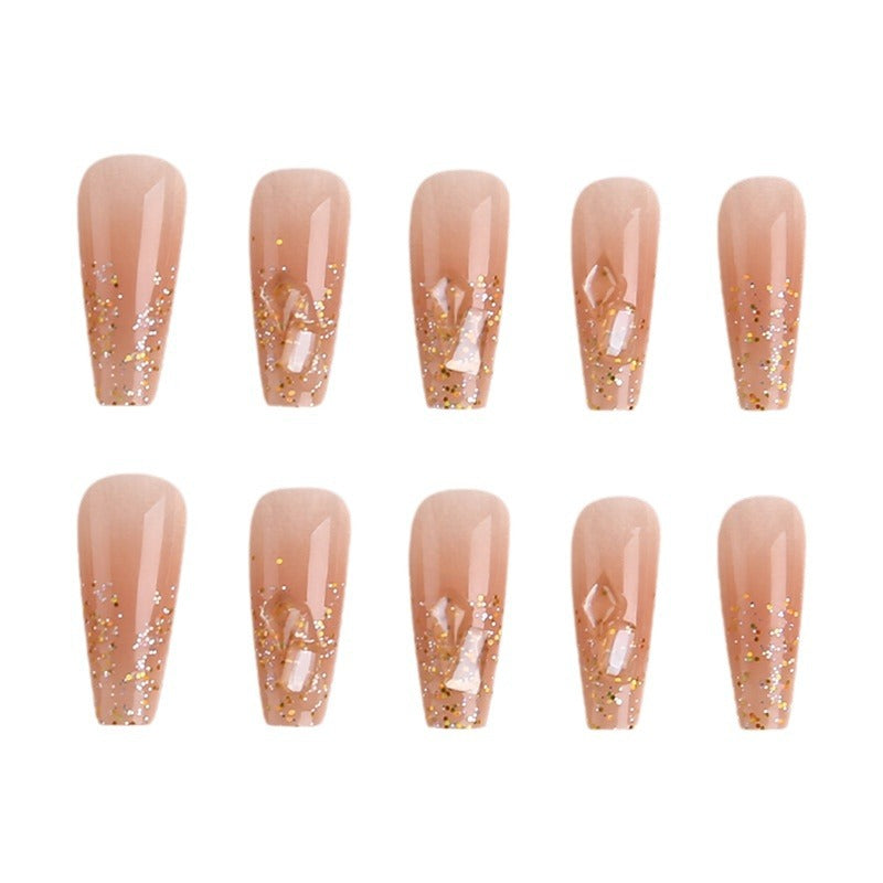 Artificial nails with glamorous glitter accents Stornfield