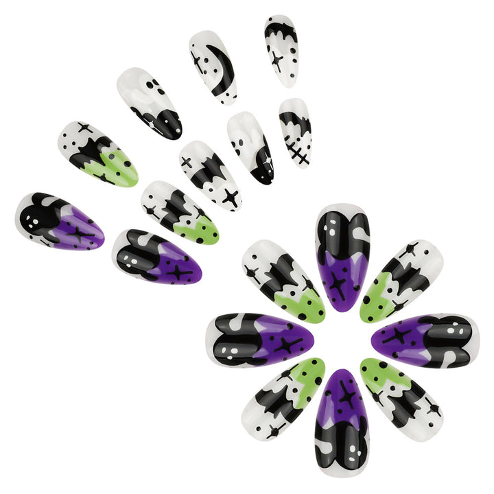 Creative Halloween-Themed Press-On Nail Art Stornfield