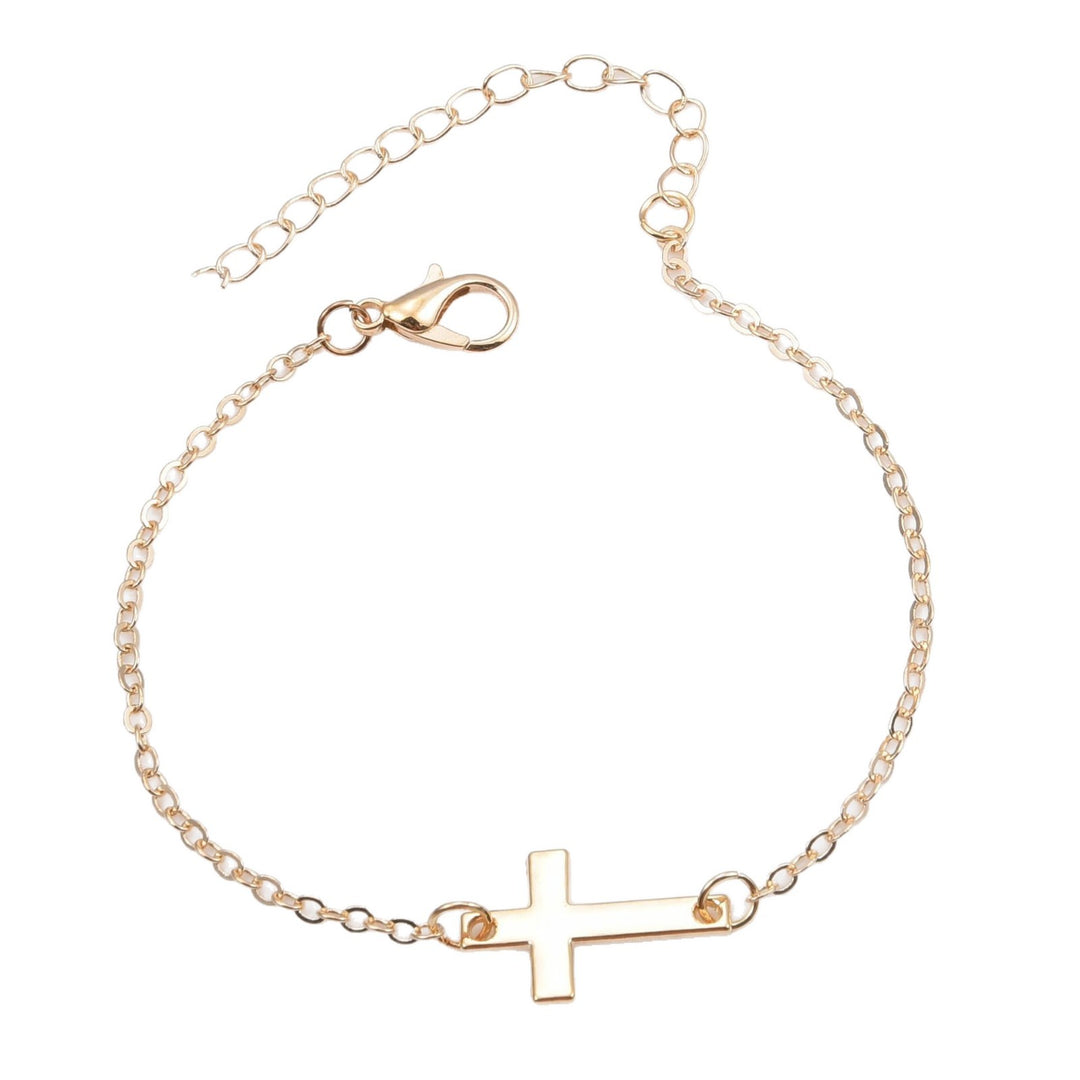 Minimalist Cross Charm Bracelet Stornfield