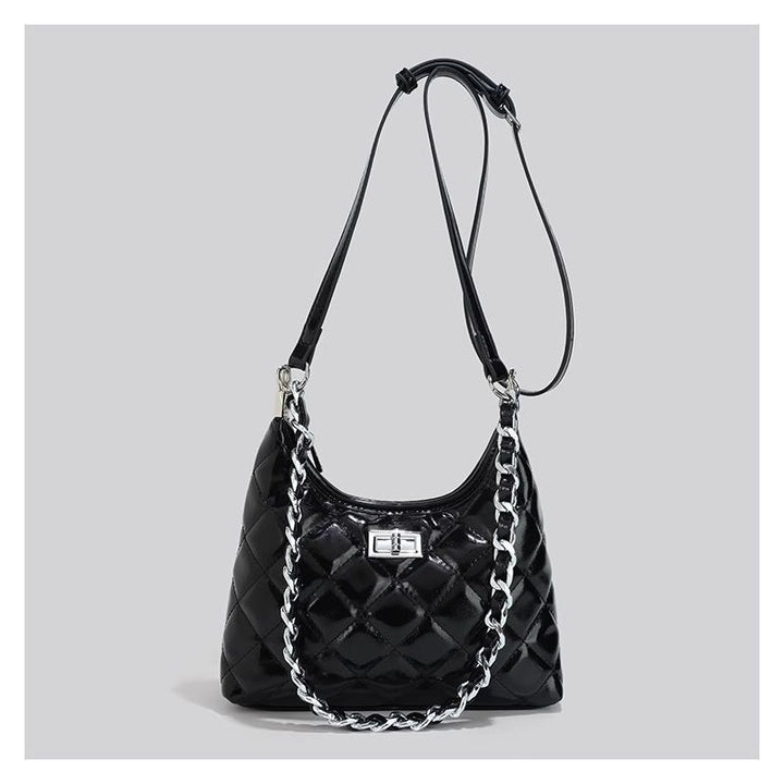 Quilted Chain-Handled Shoulder Bag Stornfield