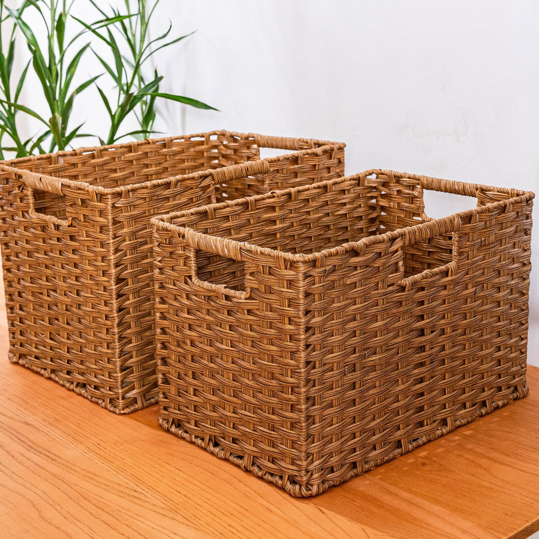 Versatile Wicker Storage Bin Stornfield