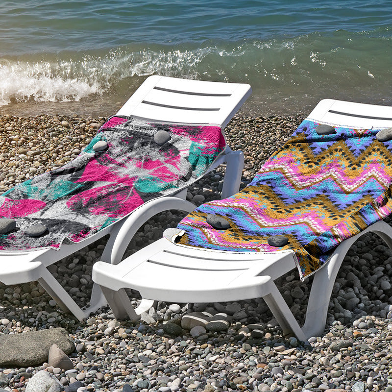 Beach towel made of skin-friendly microfiber with a creative pattern mix Stornfield