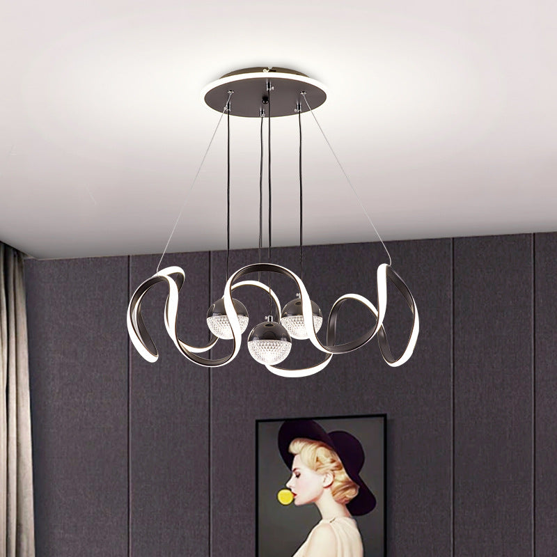 Artistic LED Cluster Chandelier