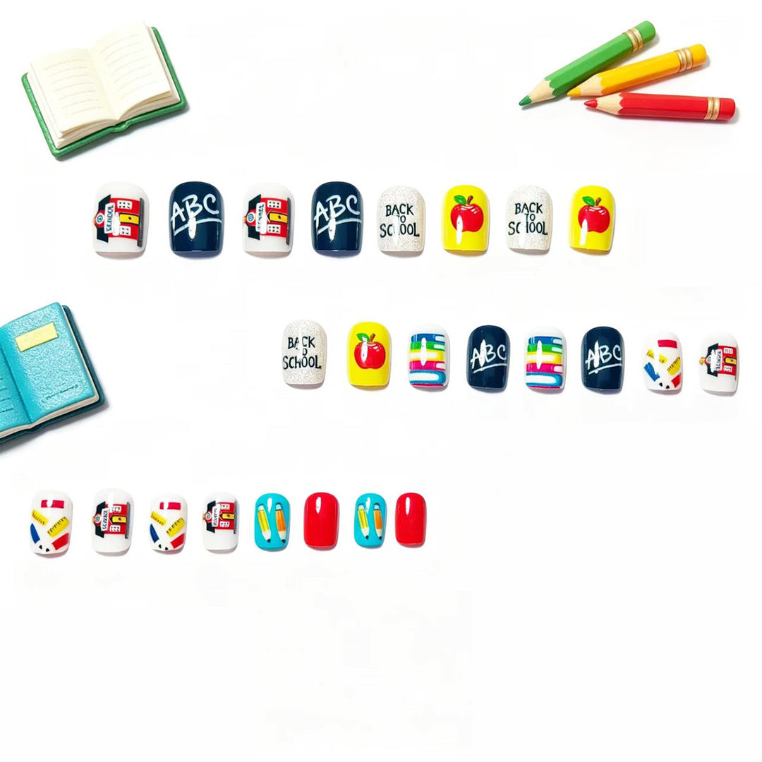 Art Nails with Creative School Motif Stornfield