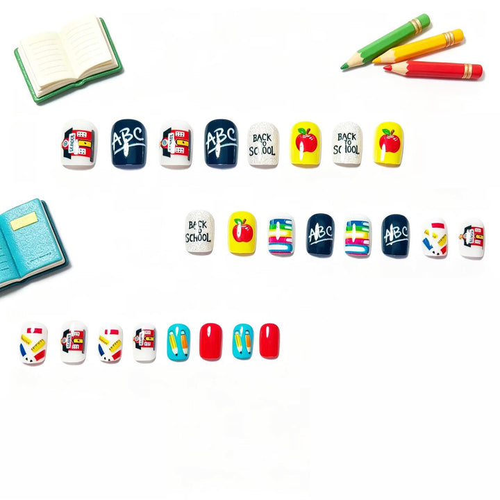 Art Nails with Creative School Motif Stornfield
