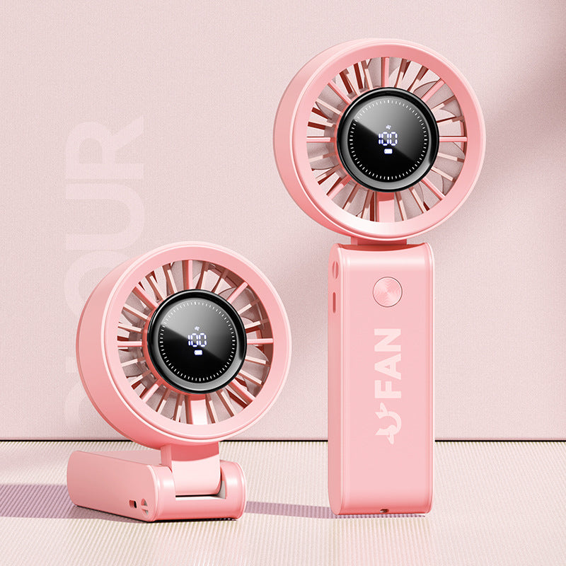 High-Efficiency Handheld Cooling Fan with Digital Display Stornfield
