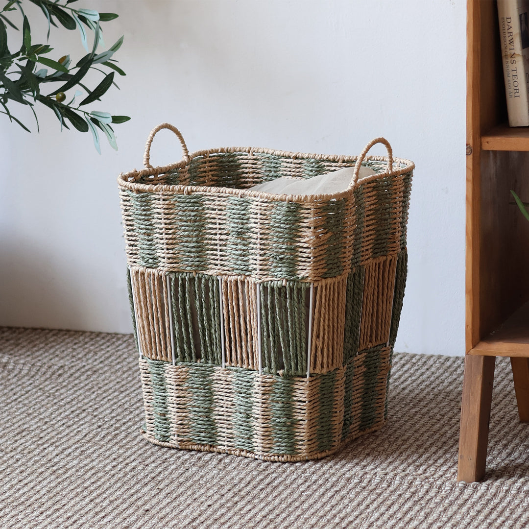 Handcrafted storage basket made of natural materials Stornfield