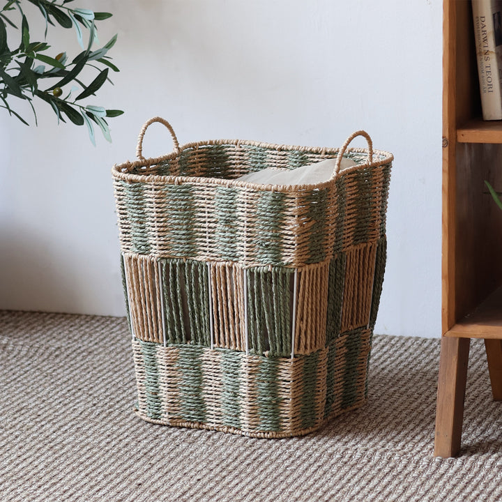 Handcrafted storage basket made of natural materials Stornfield