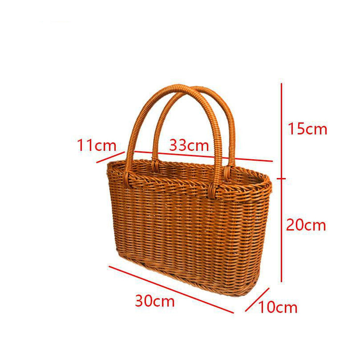 Handwoven Decorative Market Basket Stornfield