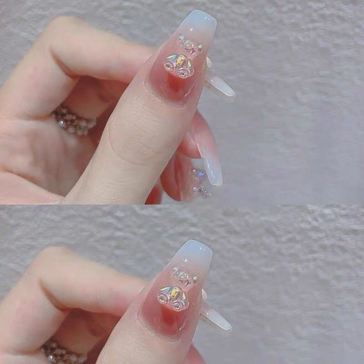 Artful Nail Art with Cute Bunny Pattern Cold Stornfield