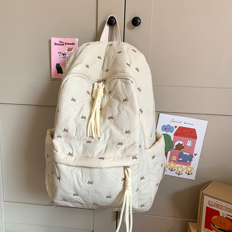 Quilted Playful Design Backpack Stornfield
