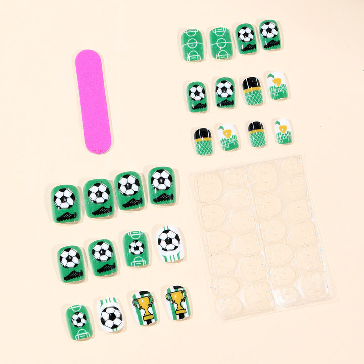 Soccer-Themed Nail Art Stornfield