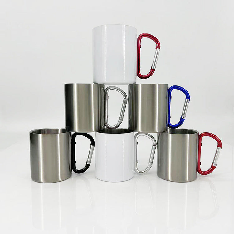 Women High-Quality Stainless Steel Drinking Cup with Carabiner Handle Stornfield