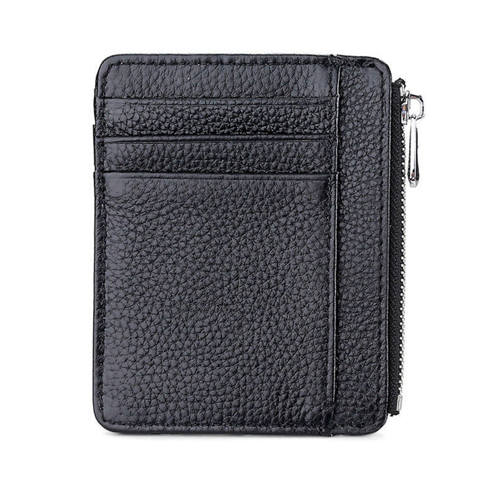 Luxury Leather Zippered Card Holder Stornfield