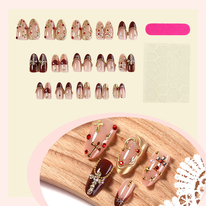 Decorative Nail Art Set with Gemstone and Crystal Accents Stornfield