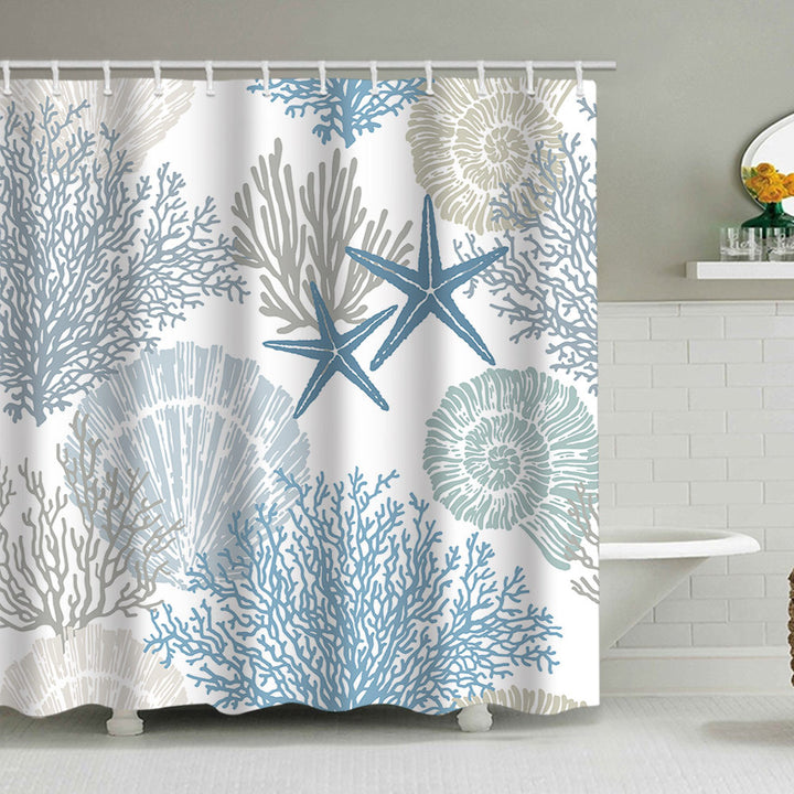 Coastal Pattern Shower Curtain Stornfield