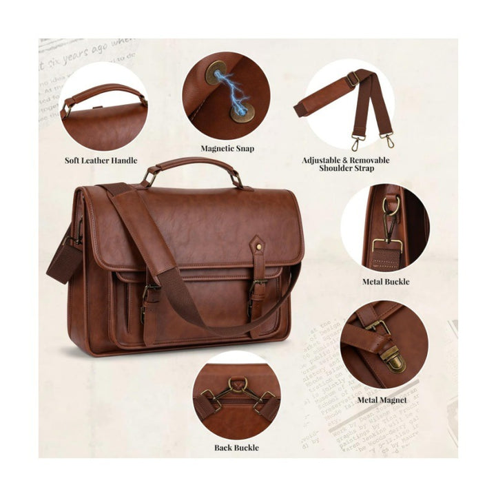 Elegant Laptop Briefcase with Multifunctional Compartments Stornfield