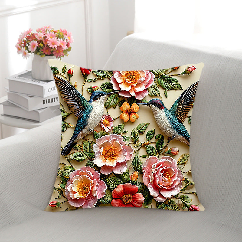 Artistic Ram Print Decorative Pillow
