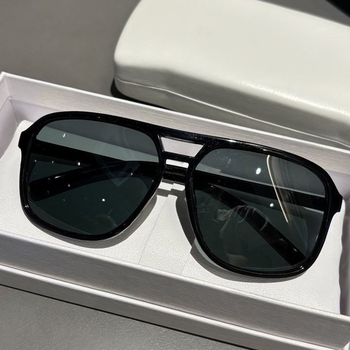 Premium Oversized Angular Frame Sunglasses Stornfield