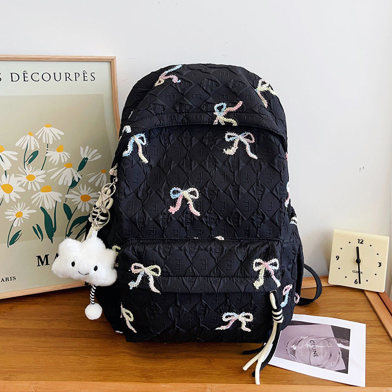 Embroidered Quilted Backpack Stornfield