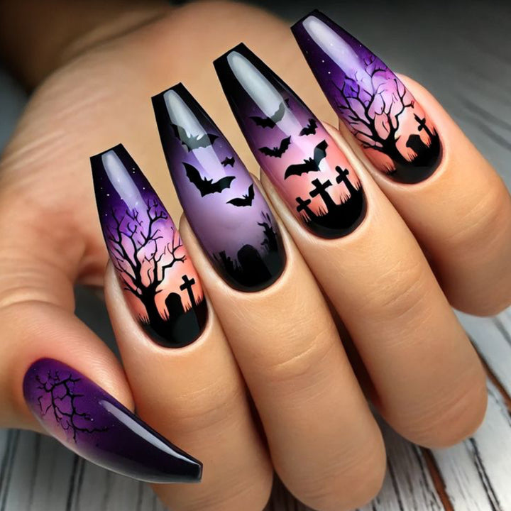 Halloween-Themed Spooky Nail Art Extensions Stornfield