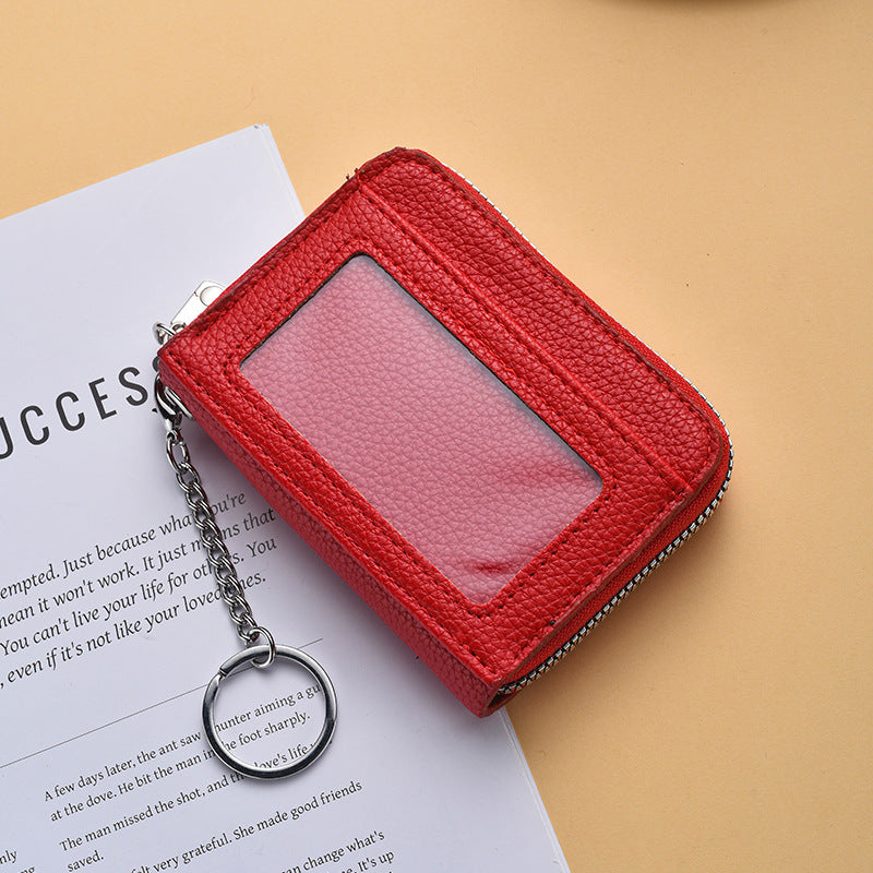 Textured  Zip Around Card Holder Stornfield