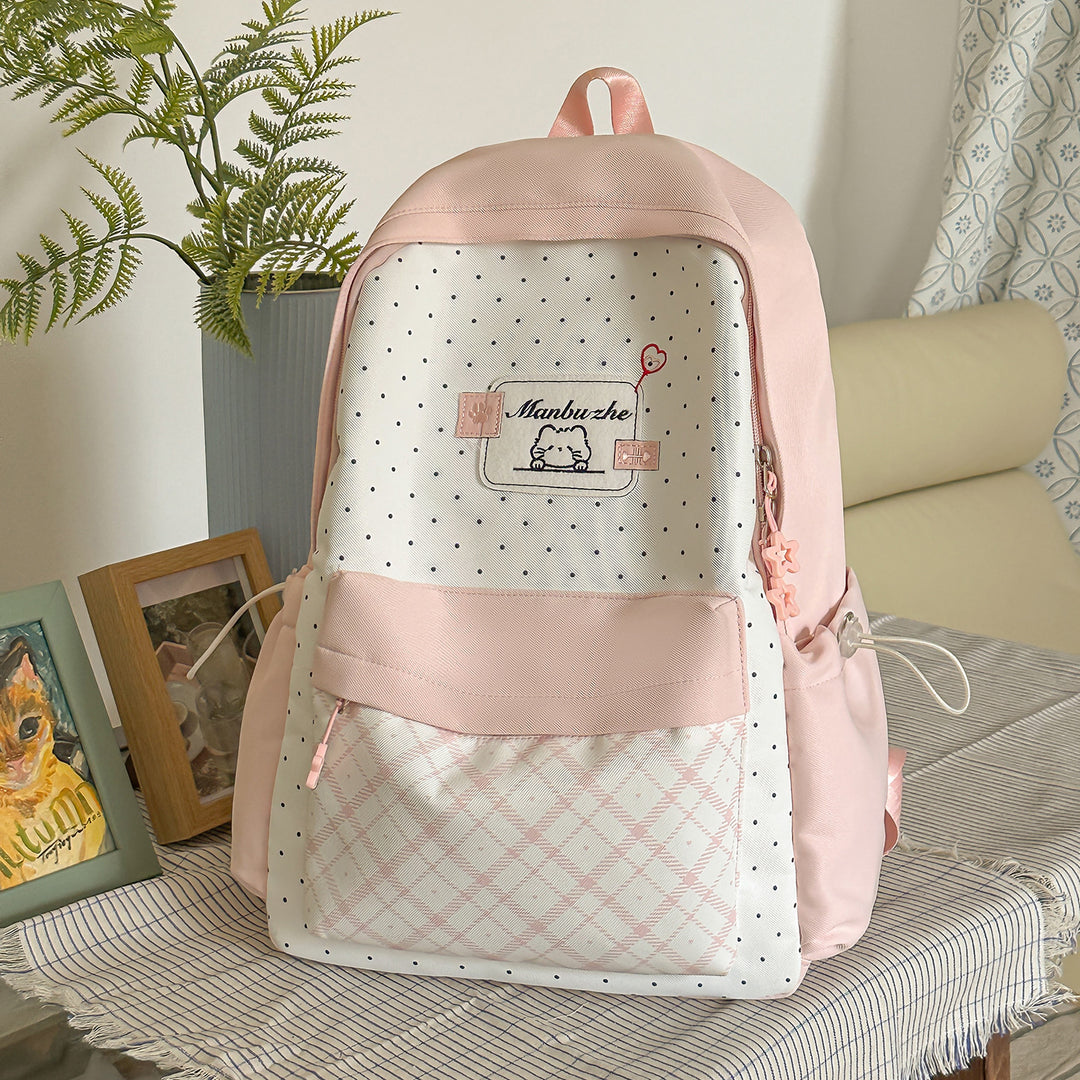 Playful Character-Embellished School Backpack Stornfield