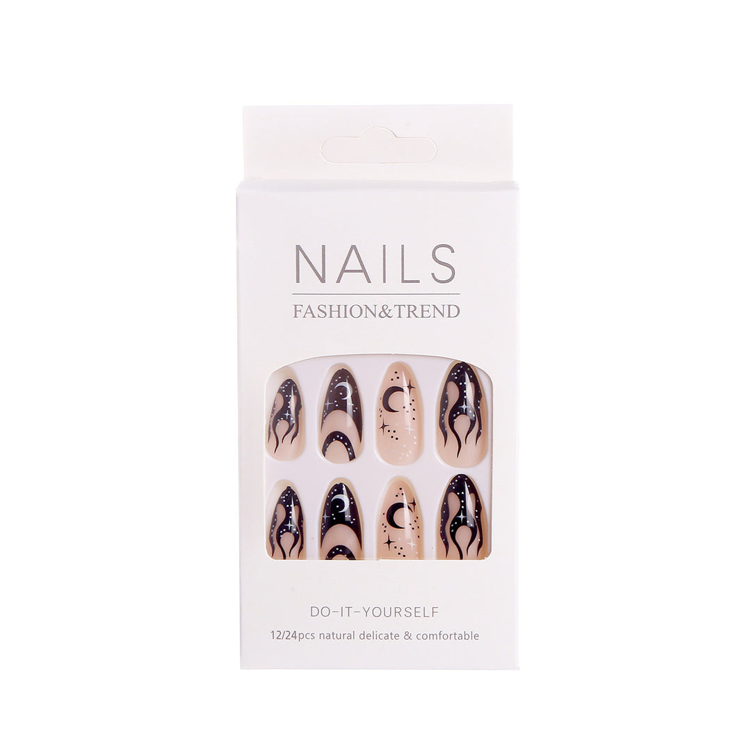 Artistic Flame Design Press-On Nail Set Stornfield