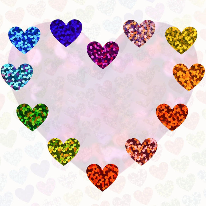 Glitter Heart Sticker Set Stornfield