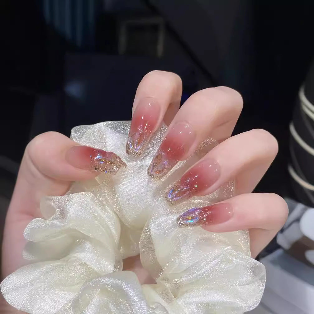 Glitzy Ombré Press-On Nail Tips Stornfield