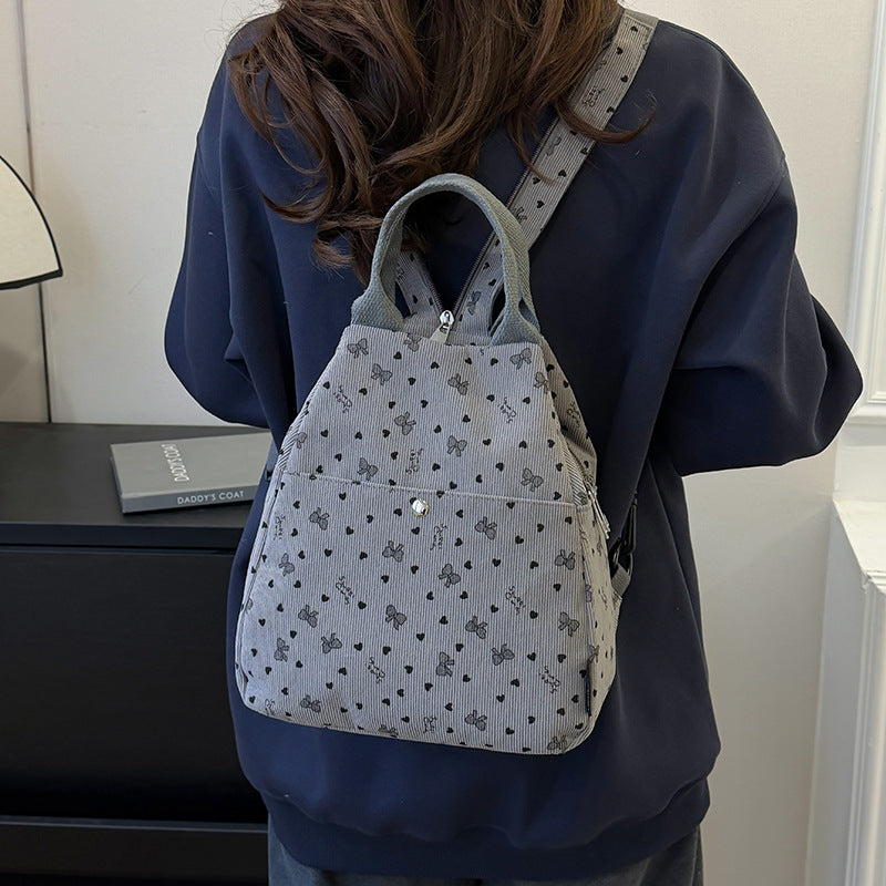 Cord Backpack with Playful Designs Stornfield
